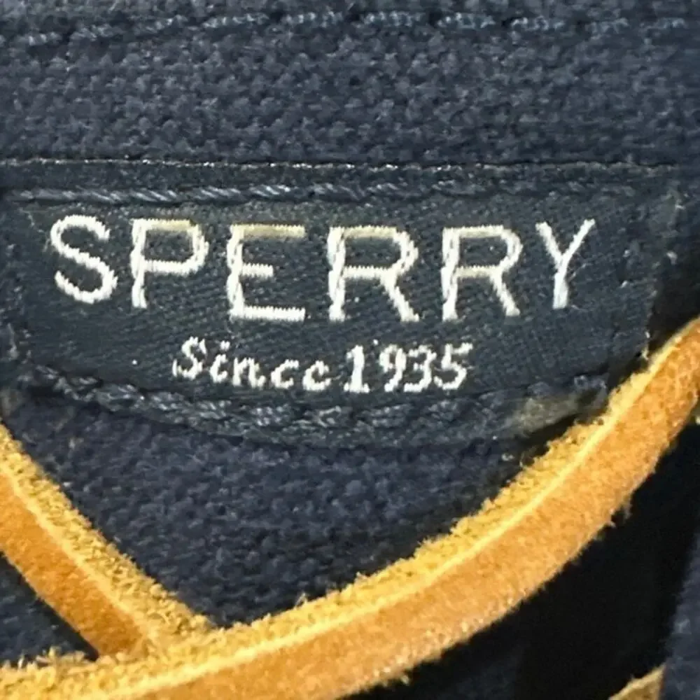 Sperry Topsider Women's 7 Pier Wave Canvas Boat Shoe ST585104 Memory Foam Navy